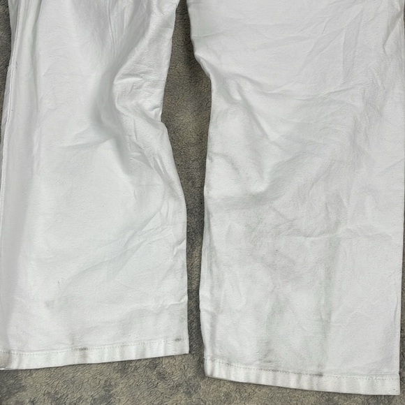 New Eileen Fisher Cotton Hemp Stretch Tapered Pant White Ankle Sz 12 - Picture 13 of 13